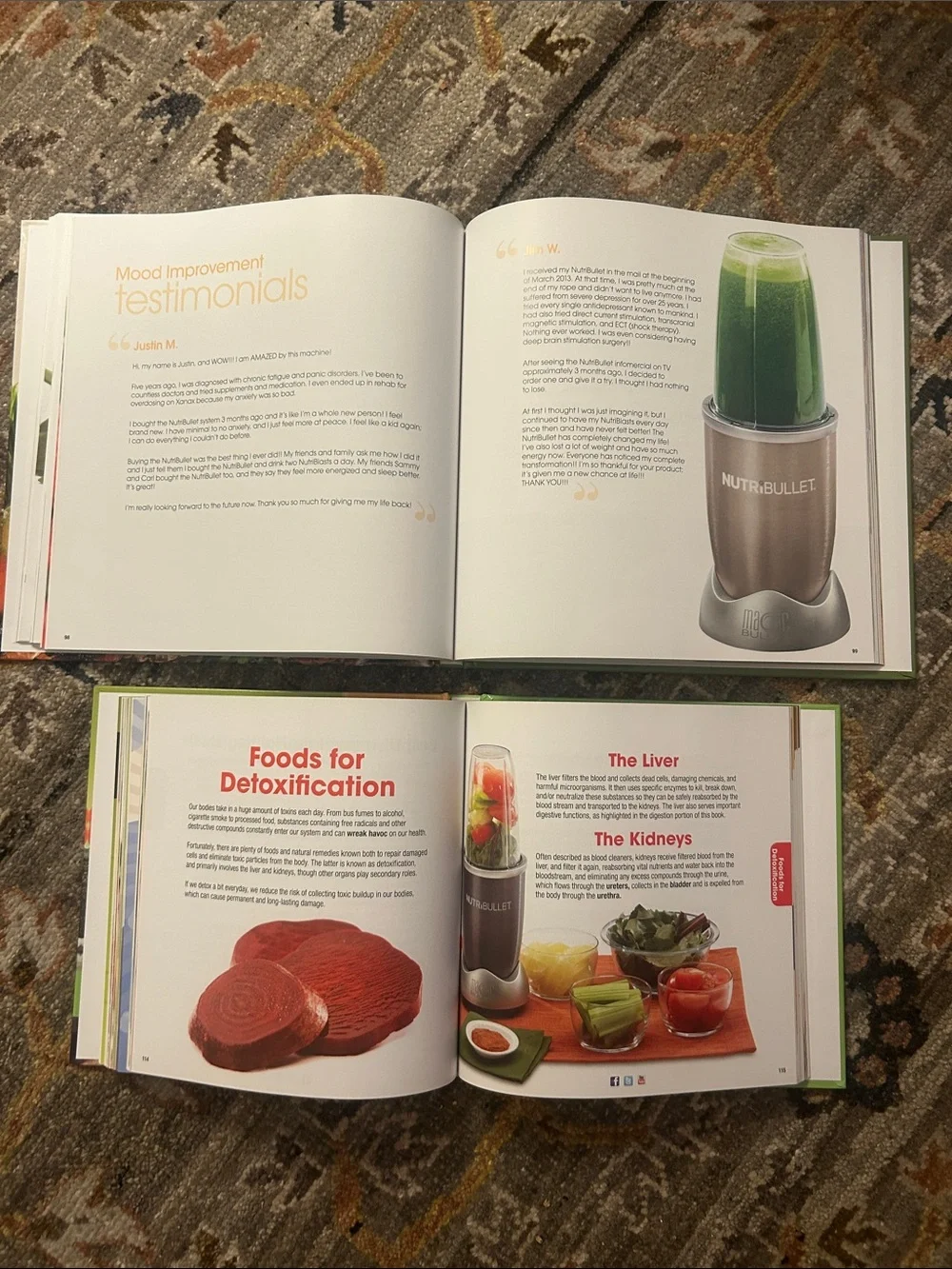 NutriBullet Recipe & Natural Healing Foods Book Set - hardcover editions